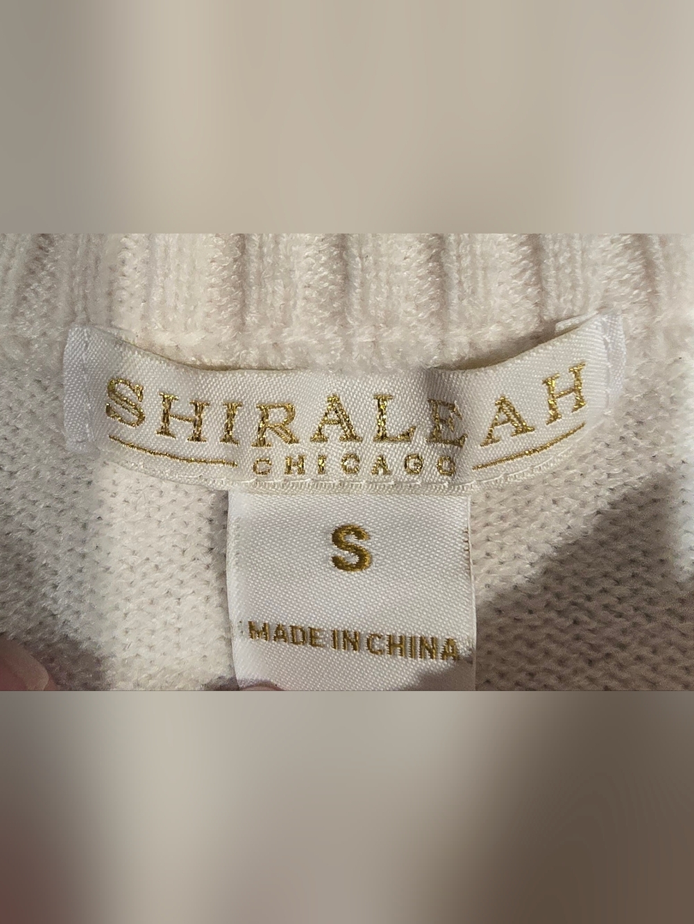 Shiraleah Weekend Sweater With Rainbow Striped Sleeves Size Small - Picture 2 of 6